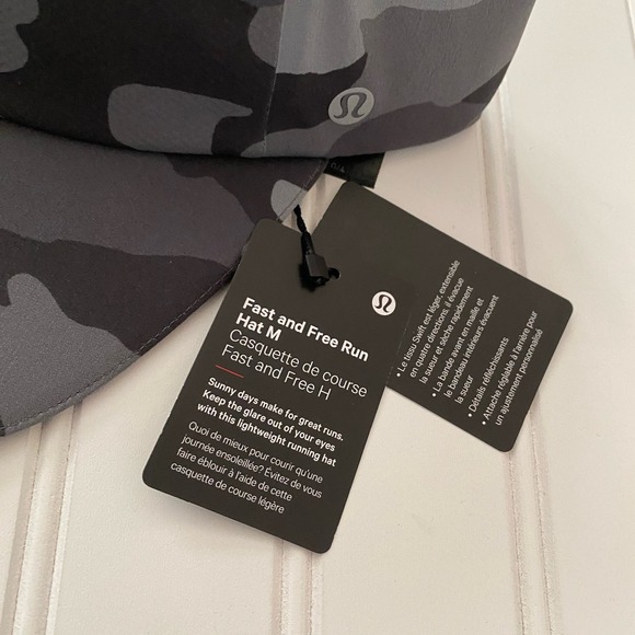 Men's Lululemon Fast and Free Run Hat Gray Camo One Size - NWOT - Picture 6 of 6